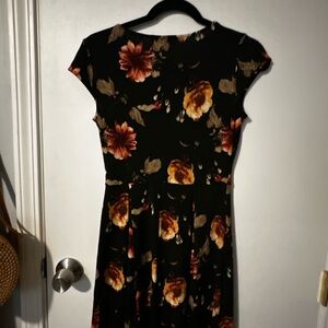 Hailey 23 Floral Black Dress